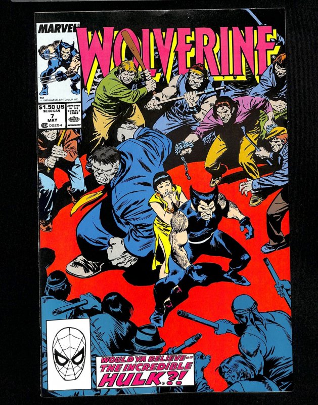 Wolverine (1988) #7 Incredible Hulk!