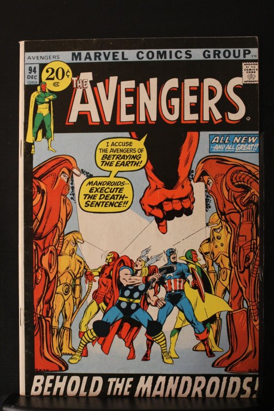 Z Avengers #94 1971 High-Grade VF/NM Neal Adams Art Key! Wythville Certificate!