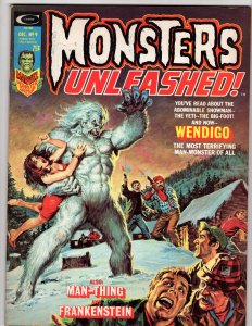 Monsters Unleashed! #9 WENDIGO !!!!!!! Man-Thing MARVEL MONSTER GROUP