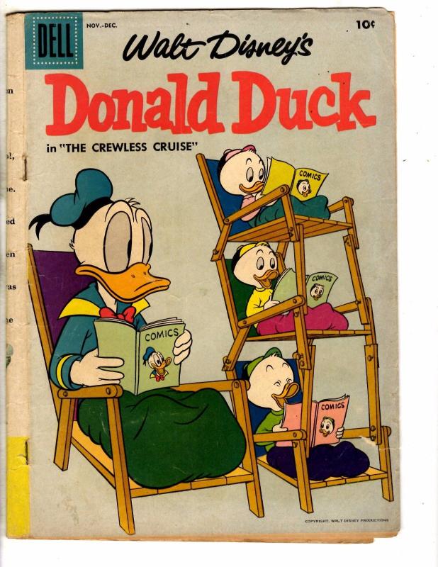 Donald Duck # 56 VG Dell Comic Book Walt Disney Huey Mickey Mouse Pluto J275