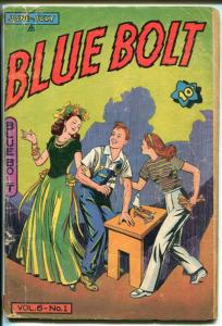 Blue Bolt Vol 6 #1 1945-WWII-Sgt Spook-Edison Bell-Dick Cole-GOOD