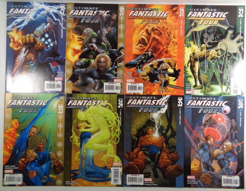 Ultimate Fantastic Four Lot #29 30 31 32 33 34 35 36 Early Marvel Zombies App