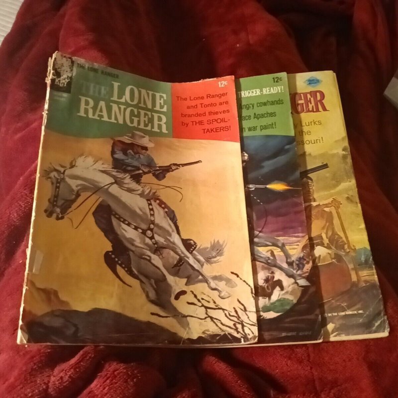 The Lone Ranger 5 10 18 Gold Key Whitman Silver Bronze Age Comics Lot Run Set...