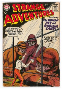 Strange Adventures (1950 1st Series) #108 VG The Human Pet of Gorilla Land!