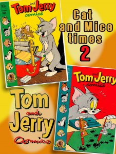 2 TOM AND JERRY COMICS #91 & 92 (1952) 7.0 FN/VF  Barney Bear & Benny Burro too!