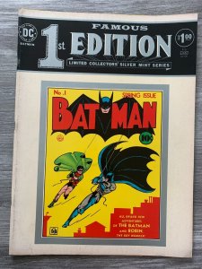 1975 FAMOUS FIRST EDITION DC Treasury F-5 FN+ 6.5 Batman #1 Reprint