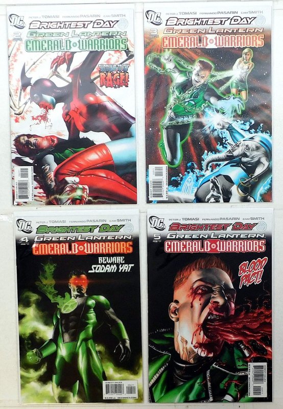 Green Lantern Emerald Warriors Lot of 4 #2, 3, 4, 5 2010 DC Brightest Day Comics