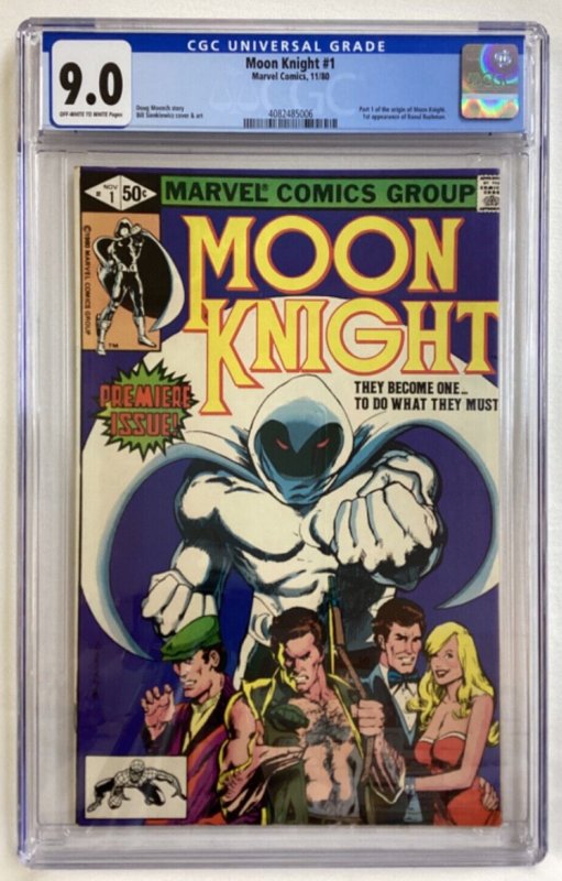 Moon Knight #1 - CGC 9.0 - Marvel - 1980 - Pt 1 of origin! 1st app Raoul Bushman