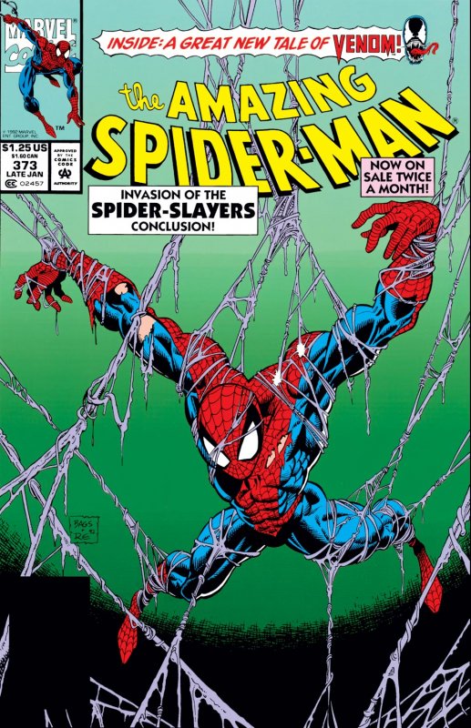 AMAZING SPIDER-MAN #373 (1993) MARK BAGLEY | DIRECT EDITION