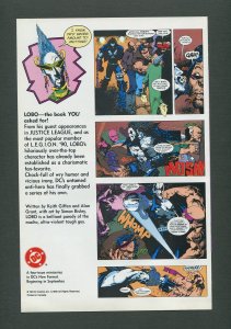 Lobo #1 Promo Flyer / NM / 1990