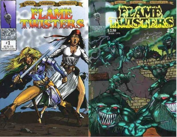 FLAME TWISTERS (1994 BROWN STUDY) 1-2  COMPLETE! COMICS BOOK