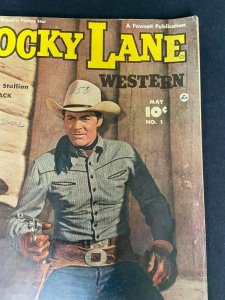 Rocky Lane Western 1 VG (Fawcett May 1949)