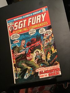 Sgt. Fury #108 (1973) Slaughter from the sky’s near mint-