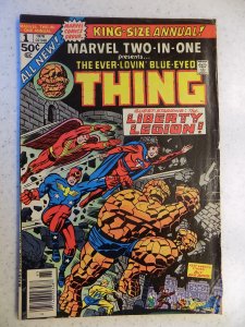 MARVEL TWO-IN-ONE KS ANNUAL # 1 MARVEL BRONZE THING LIBERTY LEGION VG FN