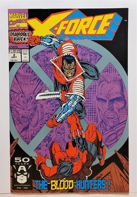 X-Force #2 (Sep 1991, Marvel) VF/NM