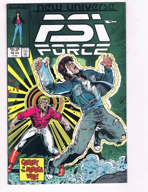 Psi Force #18 VG Marvel New Universe Comic Book DE5