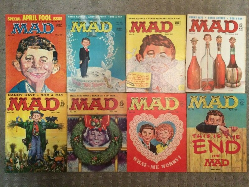 MAD Magazine Lot (1955) #27 29 30 31 32 33 34 35 36 37 38 39 40 41 42 - 18 Books