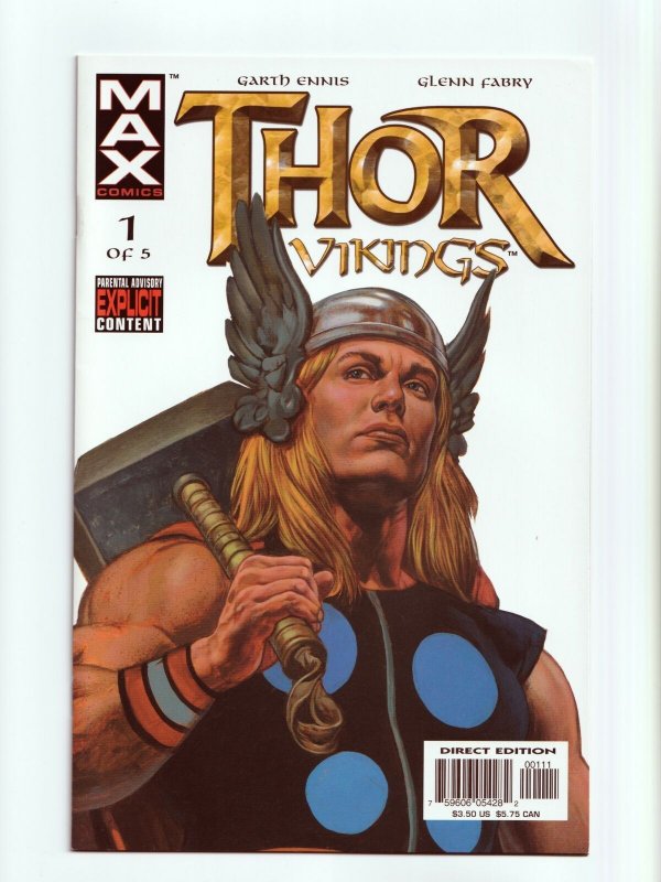 Thor Vikings 1 - 5 Complete Set Marvel MAX Comics 2003 Series NM+