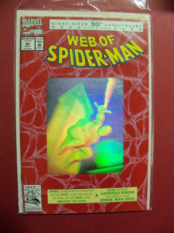 WEB OF SPIDER-MAN #90 HOLO-GRAM  VF/NM (9.0) OR BETTER