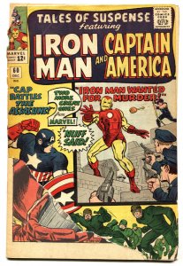 TALES OF SUSPENSE #60 comic book-1964-Captain America-2ND HAWKEYE missing bac...