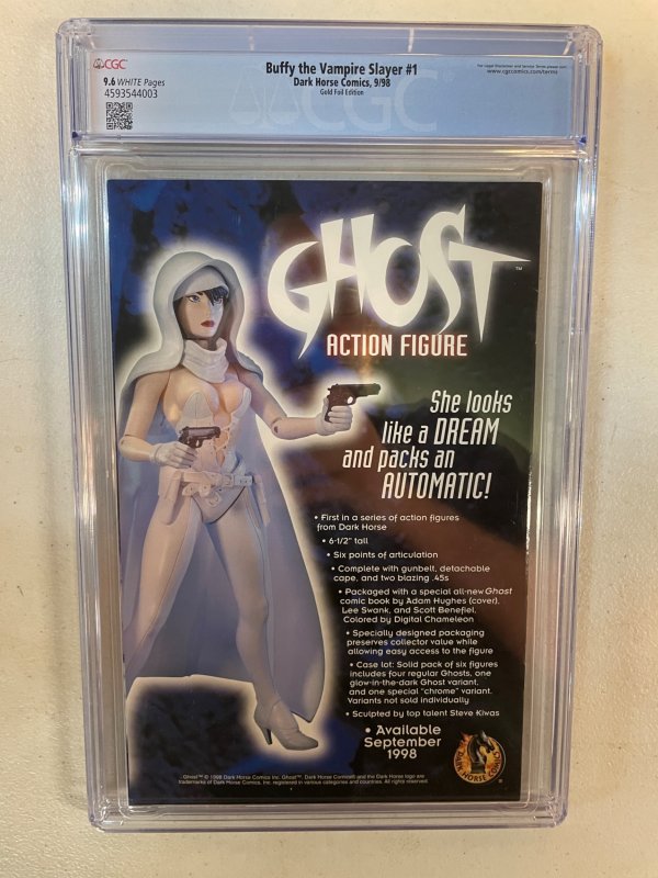 CGC 9.6 Buffy the Vampire Slayer #1 (1998) Gold Foil Edition Dark Horse Comics