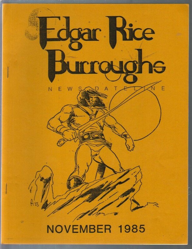 Edgar Rice Burroughs News Dateline #20 1985-Tarzan-ERB-pix-info-ads-VF