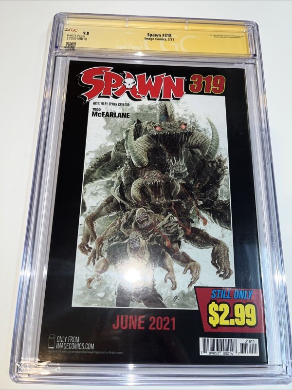 Spawn (2021) # 321 (CGC 9.8 SS WP) Signed Carlo Barberi • Image Comics