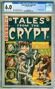Tales from the Crypt #34 (1953) CGC 6.0! Cream to OW Pages!