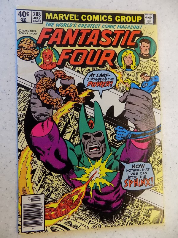 FANTASTIC FOUR # 208 MARVEL BRONZE ACTION THING TORCH FN+