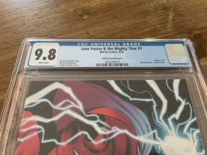 Jane Foster & The Mighty Thor # 1 CGC 9.8 Marvel Comic Book Carnero Variant JH8