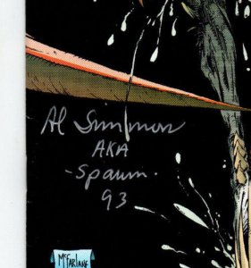 Spawn #4 - signed by Al Simmons aka Spawn - 1993 - VF 