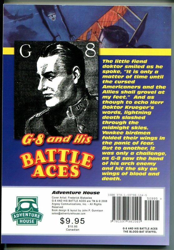 G-8 & His Battle Aces #28 1/1936-Adventure House reprint-2008-Hogan-pulp-VF/NM