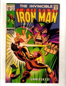 Invincible Iron Man # 11 VG/FN Marvel Comic Book Avengers Hulk Thor Vision FM5