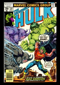 Incredible Hulk (1962) #218 VF+ 8.5