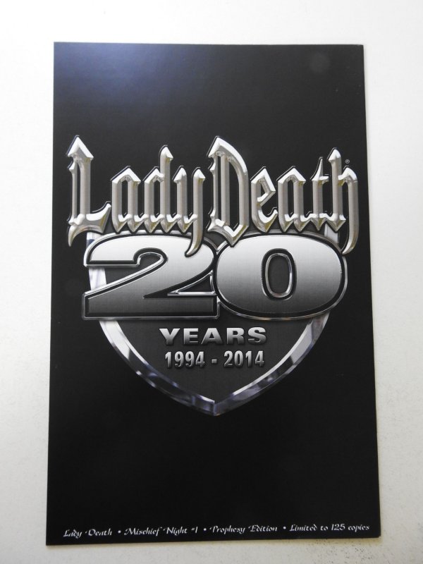 Lady Death: Mischief Night #1 Prophesy Edition VF- Condition! Signed W/ COA!