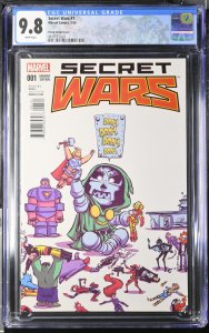 Secret Wars 1 CGC 9.8 Skottie Young Variant Cover
