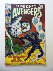The Avengers #62 (1969) VG- Condition rusty staples, moisture stains