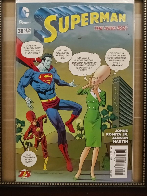 SUPERMAN #38 MARCH 2015 FLASH 75th ANNIVERSARY VARIANT DC NEW 52 NM    Nw62