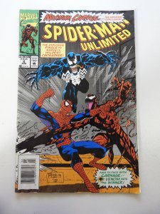 Spider-Man Unlimited #2 GD/VG Condition Cover detached at bottom staple