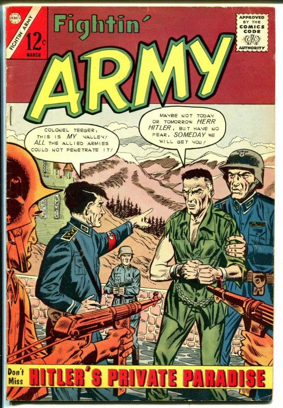 Fightin' Army  #51 1963-Charlton-Hitler-VG