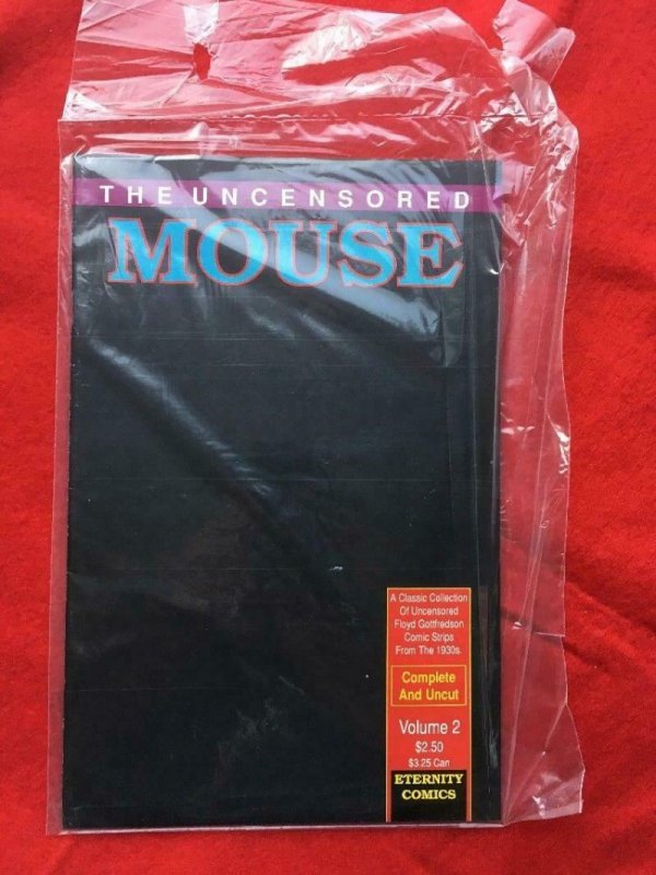 UNCENSORED MOUSE #2, VF/NM, Adult, Factory Sealed, Eternity Comics 1989