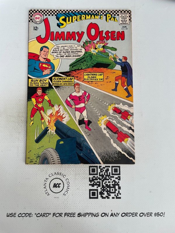 Superman's Pal Jimmy Olsen # 99 VF- DC Silver Age Comic Book Batman 13 SM17