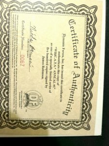 Signed NM Wildcats Annual #1 CoA 67/500 James Robinson 