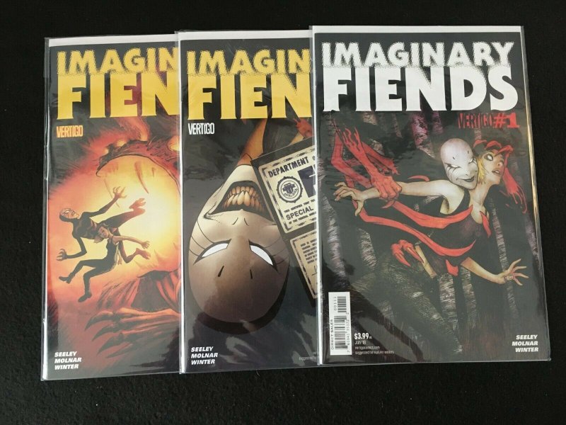 IMAGINARY FIENDS #1, 2, 3 VFNM Condition