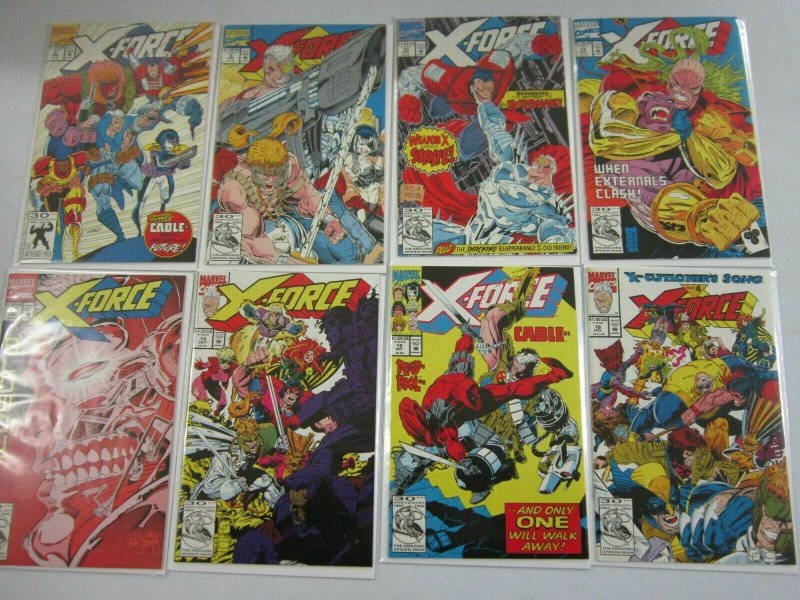 X-Force comic lot 48 different from #1-63 + Specials 8.0 VF (1991-96 1st Series)