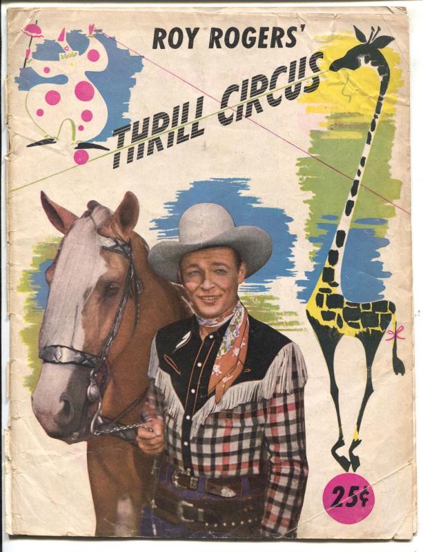 Roy Rogers' Thrill Circus 1940's-Flying Zacchinis-Dive of Death-Trigger-G