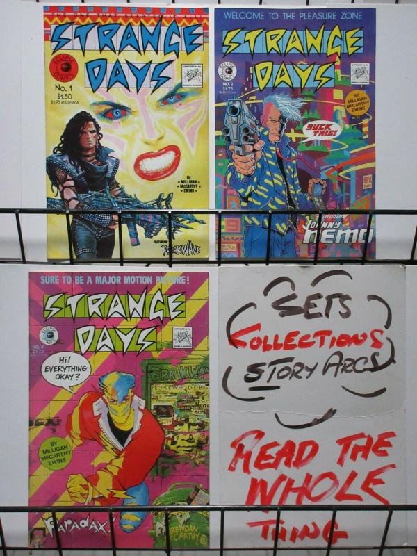 STRANGE DAYS 1-3 THE FIRST  NEW WAVE COMIC!!!