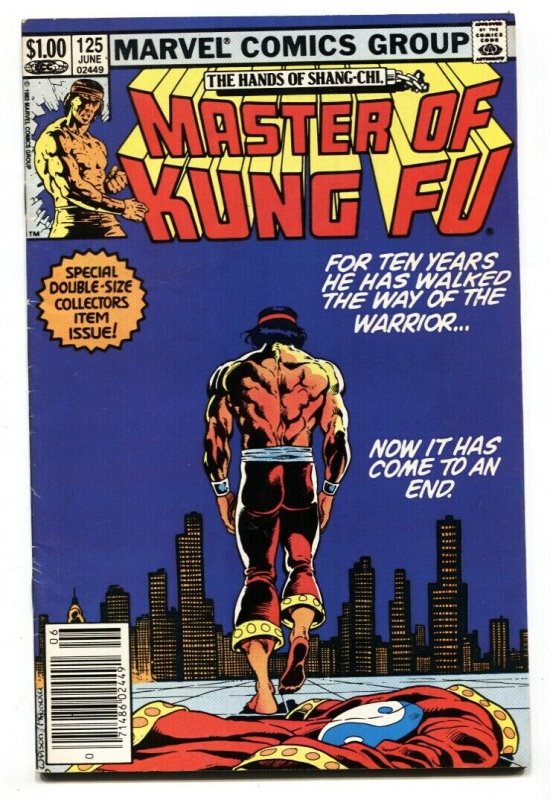 Master of Kung Fu #125 1983 comic book LAST ISSUE