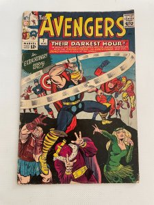 Avengers # 7 VG/FN Marvel Silver Age Comic Book Thor Hulk Iron Man Captain 1 LI3