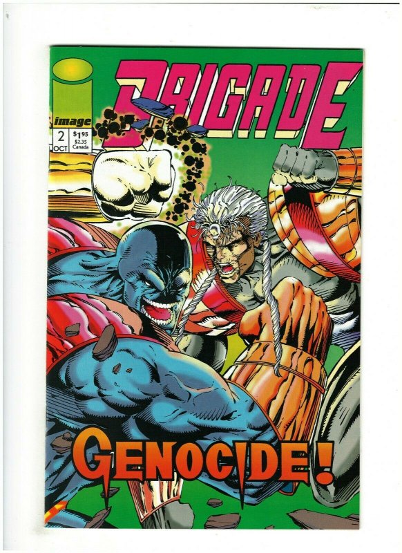 Brigade #2 NM- 9.2 Image Comics 1992 Rob Liefeld, Has Cards/Coupon 